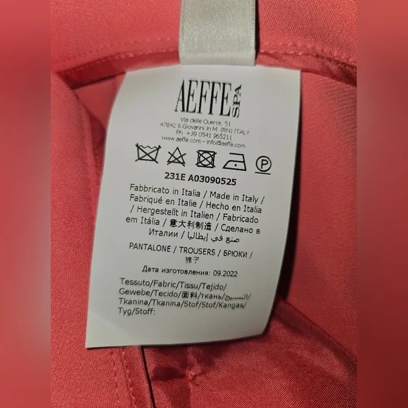 Moschino Ikram Aeffe Spa Women Trousers Pants Size 4 - Picture 13 of 14